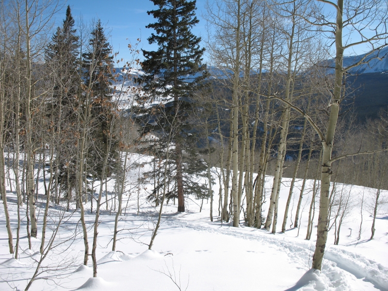 Backcountry skiing in Redwell Basin near Crested Butte.