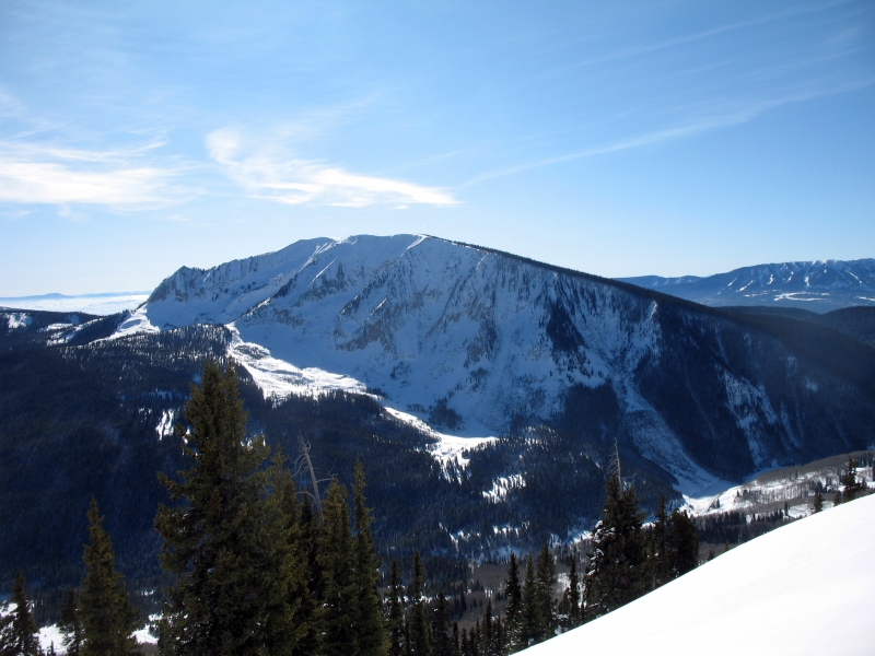 Backcountry skiing in Redwell Basin near Crested Butte.