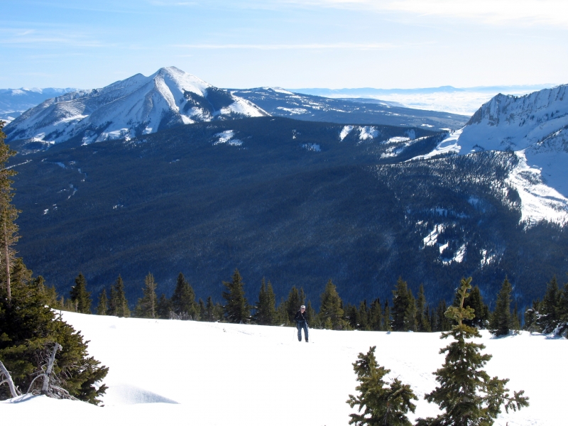 Backcountry skiing in Redwell Basin near Crested Butte.