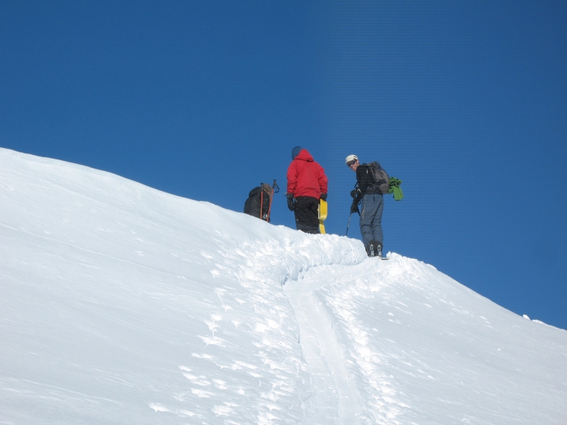 Backcountry skiing in Redwell Basin near Crested Butte.