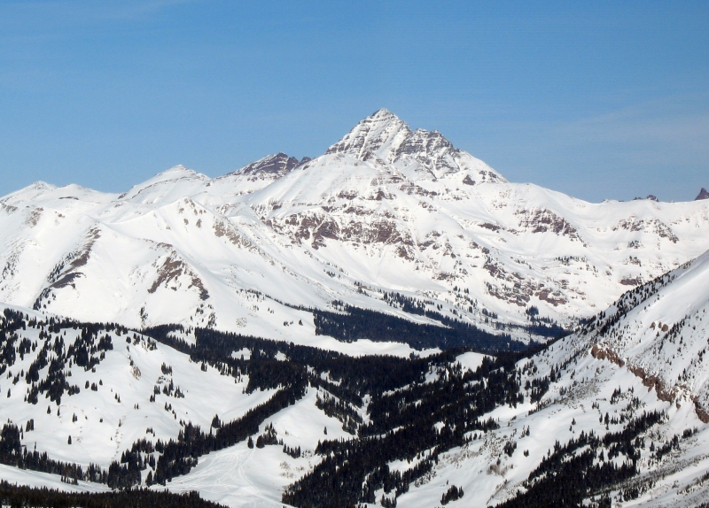 Backcountry skiing in Redwell Basin near Crested Butte.