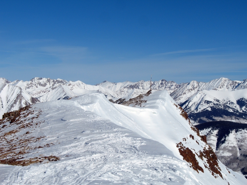 Backcountry skiing in Redwell Basin near Crested Butte.