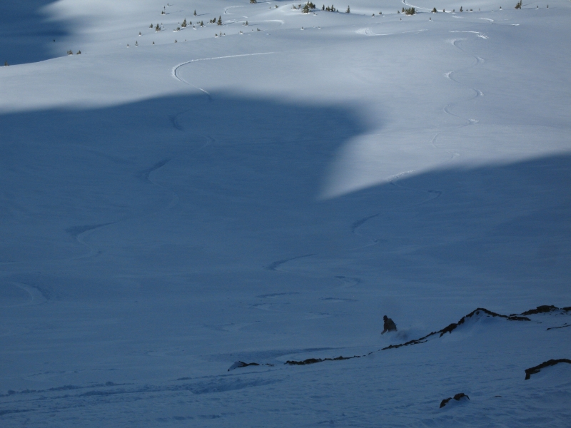 Backcountry skiing in Redwell Basin near Crested Butte.