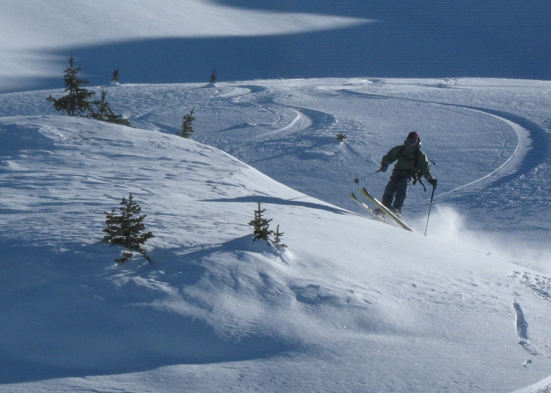 Backcountry skiing in Redwell Basin near Crested Butte.