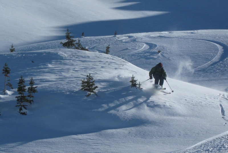 Backcountry skiing in Redwell Basin near Crested Butte.