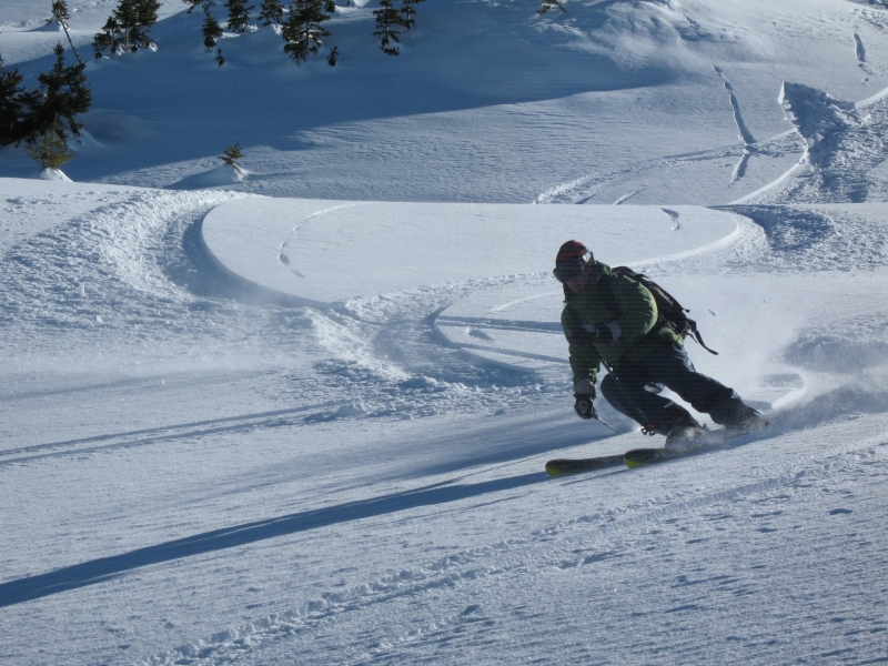 Backcountry skiing in Redwell Basin near Crested Butte.