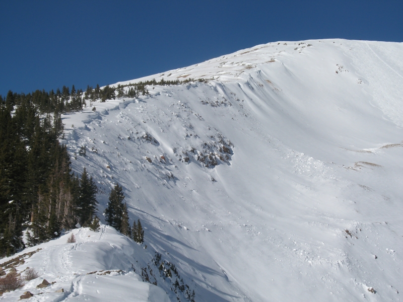 Backcountry skiing in Redwell Basin near Crested Butte.