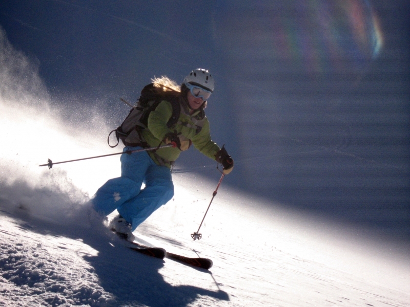 Backcountry skiing in Redwell Basin near Crested Butte.