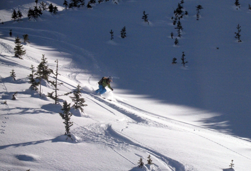 Backcountry skiing in Redwell Basin near Crested Butte.