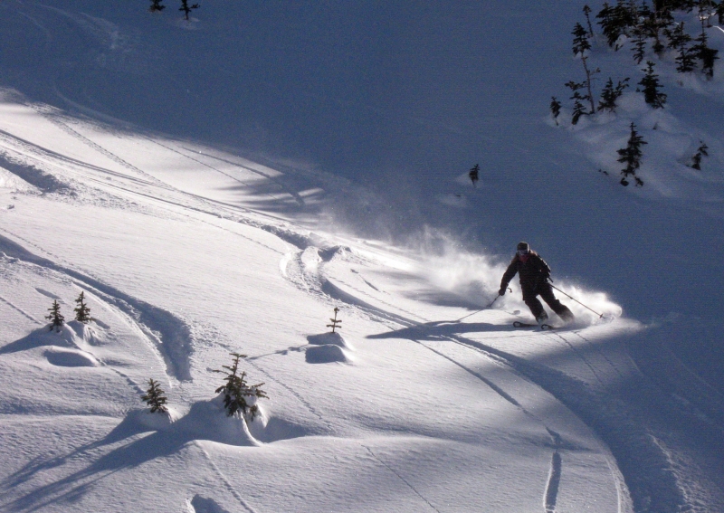 Backcountry skiing in Redwell Basin near Crested Butte.