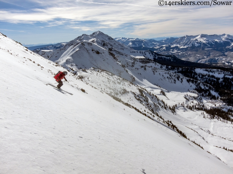 skiing the west side of the ruby range