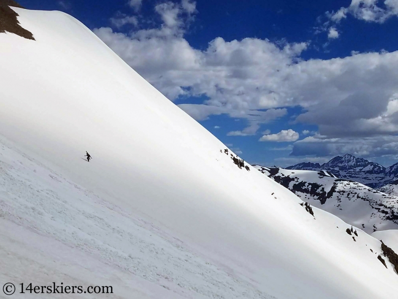 Backcountry skiing Mount Richmond near Crested Butte, CO.