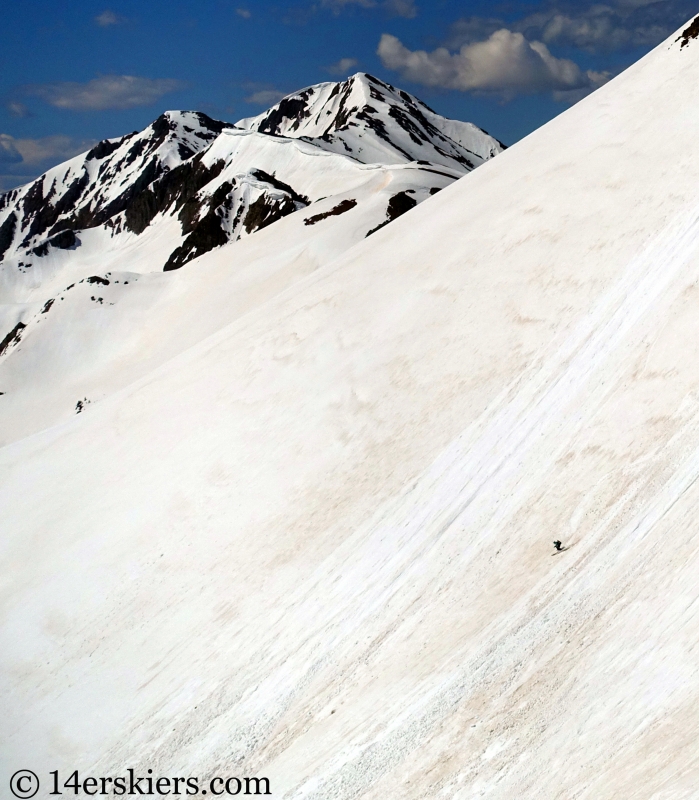 Backcountry skiing Mount Richmond near Crested Butte, CO.