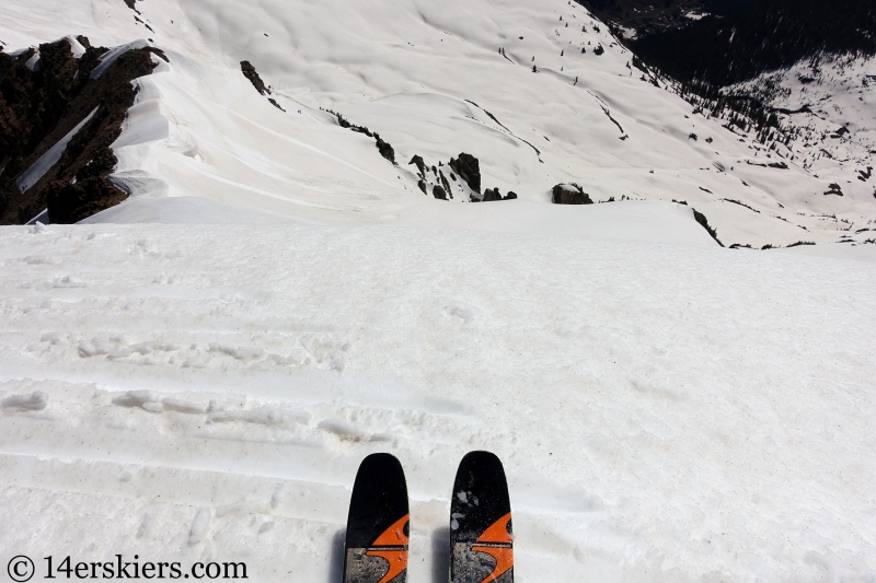 Backcountry skiing Mount Richmond near Crested Butte, CO.