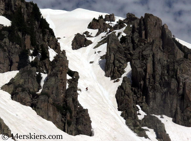 Backcountry skiing Mount Richmond near Crested Butte, CO.