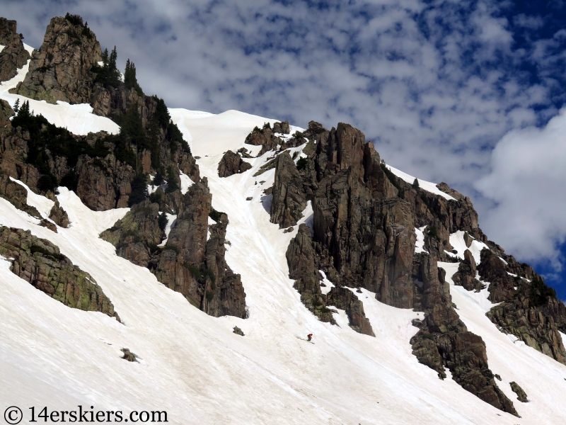 Backcountry skiing Mount Richmond near Crested Butte, CO.