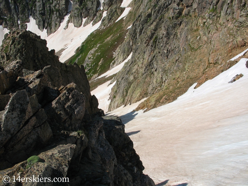 Backcountry skiing on Rollins Pass in summer