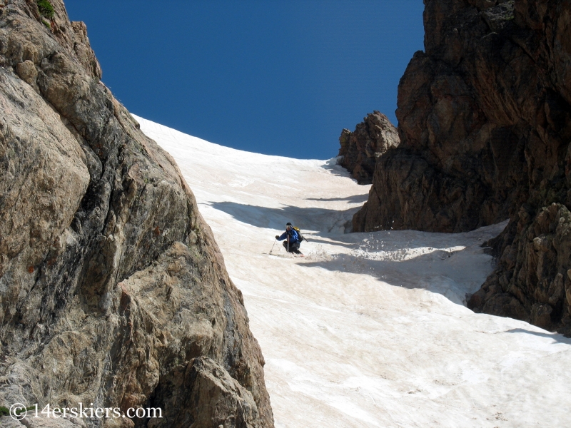 Dave Bourassa backcountry skiing on Rollins Pass in summer.