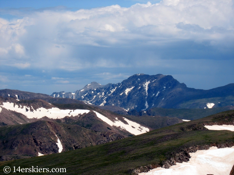 Skywalker Couloir seen from Rollins Pass.