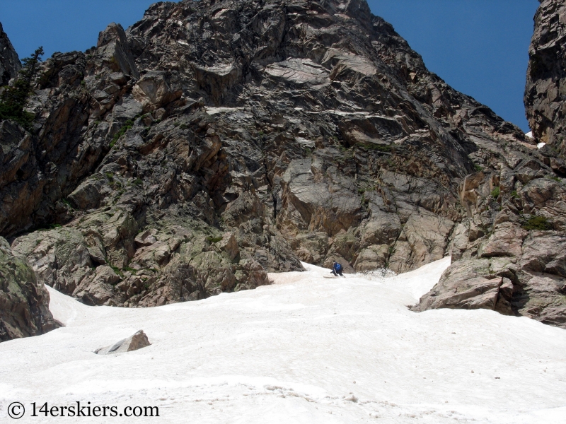 Dave Bourassa backcountry skiing on Rollins Pass in summer