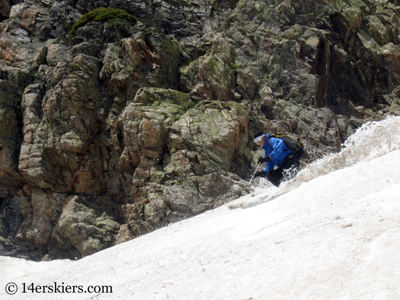 Dave Bourassa backcountry skiing on Rollins Pass in summer