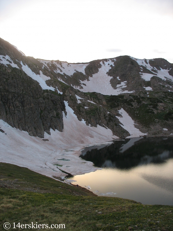Backcountry skiing on Rollins Pass in summer.