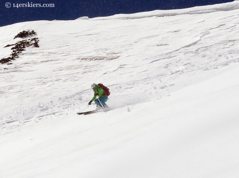 Starr Jamison skiing Ruby near Crested Butte, CO