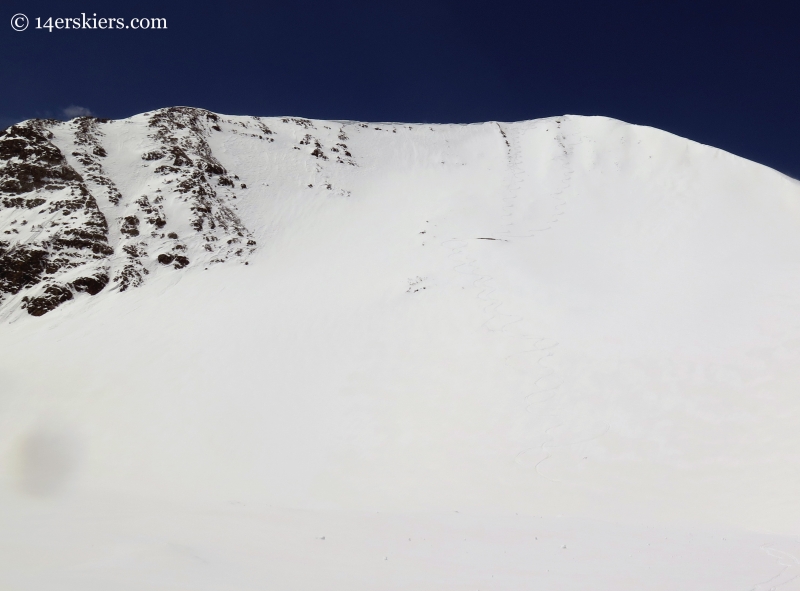 skiing Ruby near Crested Butte, CO