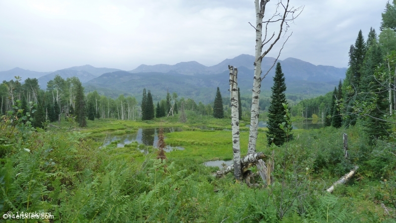 Hiking Ruby Anthracite Trail near Crested Butte, CO.