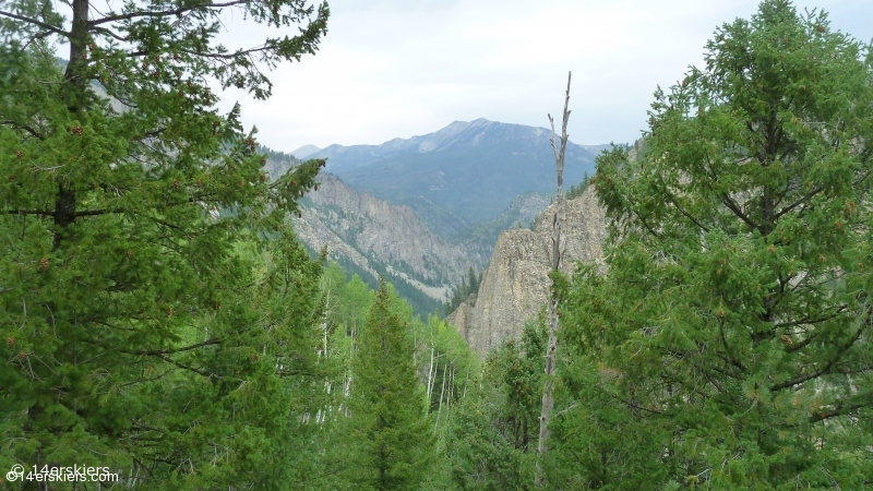 Hiking Ruby Anthracite Trail near Crested Butte, CO.