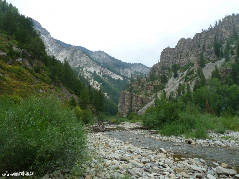 Hiking Ruby Anthracite Trail near Crested Butte, CO.