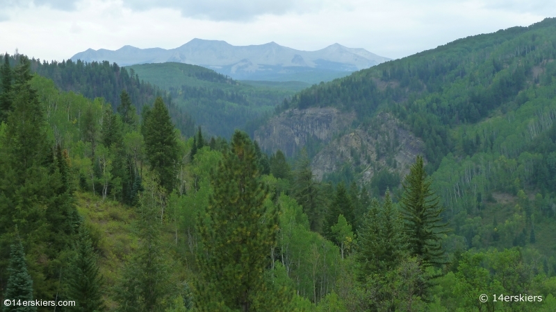 Hiking Ruby Anthracite Trail near Crested Butte, CO.