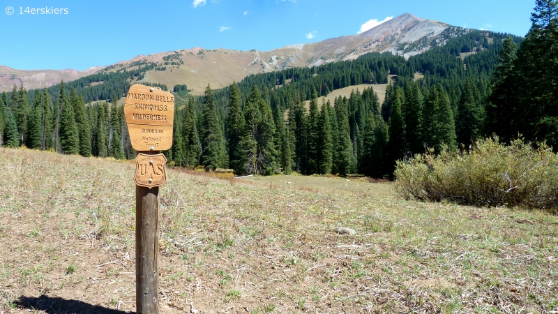 Hiking Rustler Gulch near Crested Butte, CO.