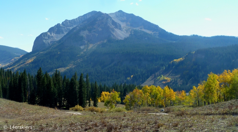 Hiking Rustler Gulch near Crested Butte, CO.