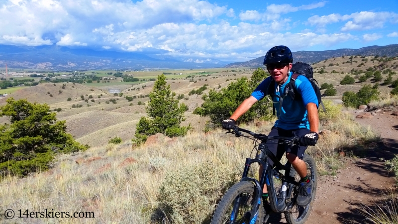 Larry Fontaine mountain biking in Salida