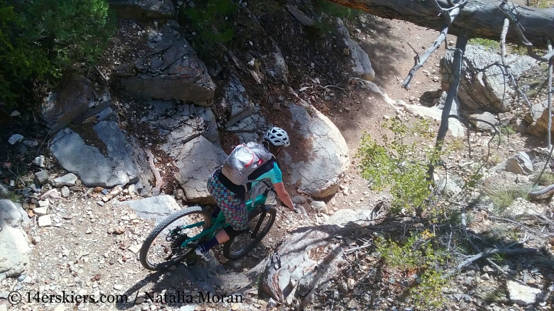 Brittany Walker Konsella mountain biking Arkansas Hills Cottonwood Tour in Salida, CO