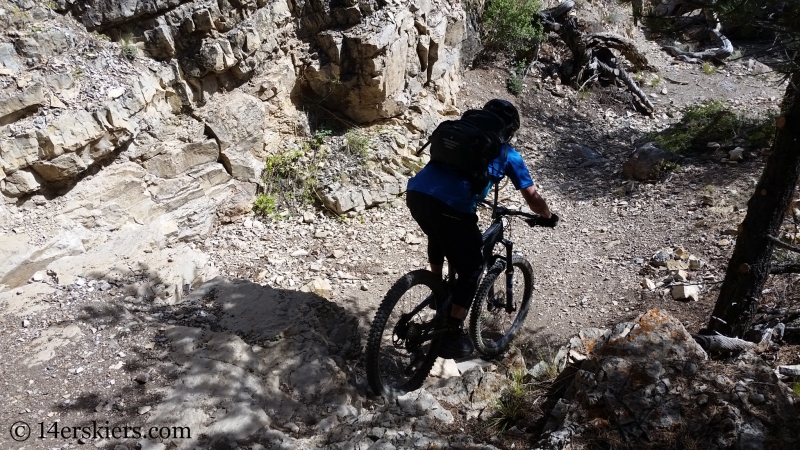 Larry Fontaine mountain biking Arkansas Hills Cottonwood Tour in Salida, CO