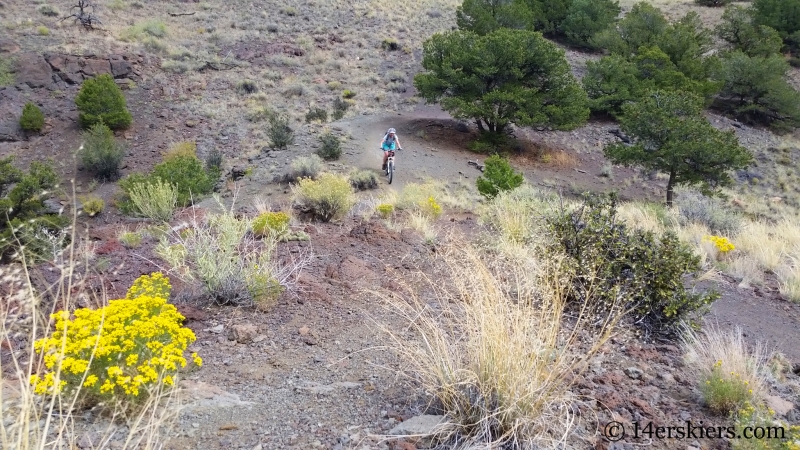 Natalie Moran mountain biking Arkansas Hills Cottonwood Tour in Salida, CO