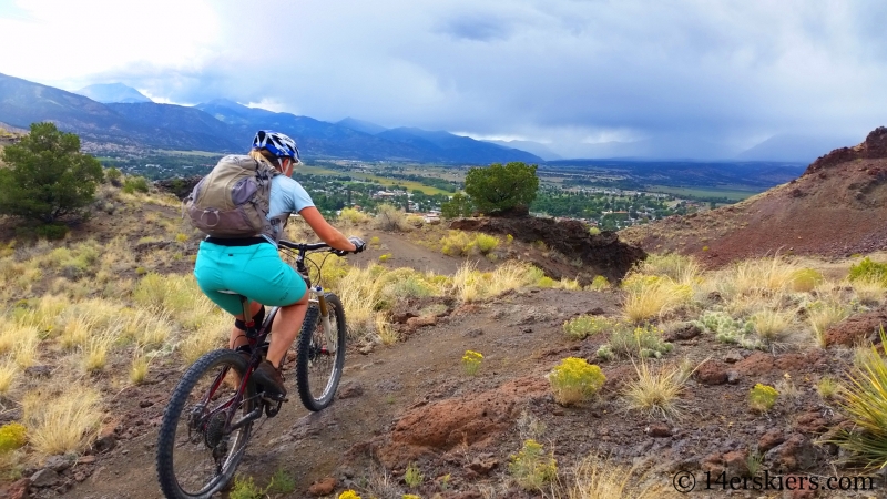 Natalie Moran mountain biking Arkansas Hills Cottonwood Tour in Salida, CO