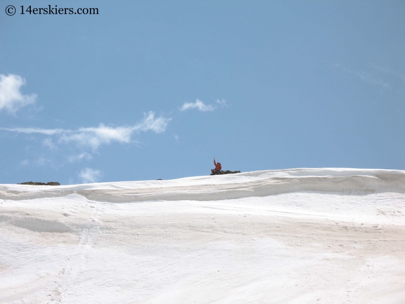 Frank Konsella backcountry skiing on San Luis Peak. 