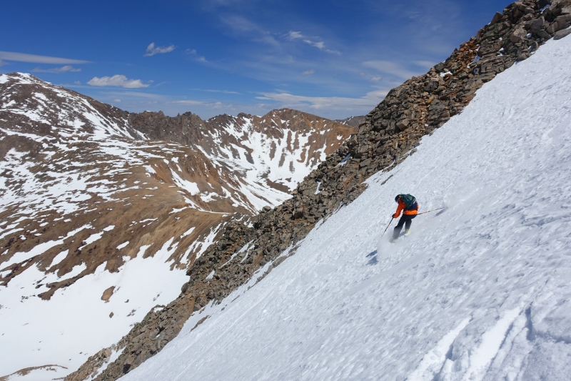 Backcountry skiing Sayres X-rated