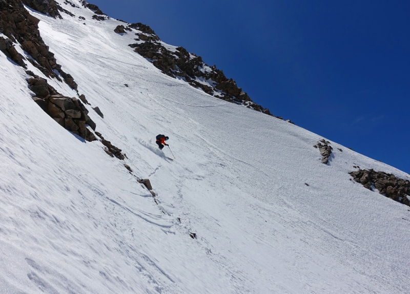 Backcountry skiing Sayres X-rated