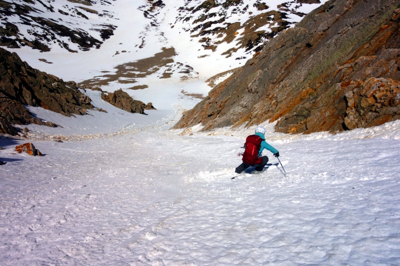 Backcountry skiing Sayres X-rated