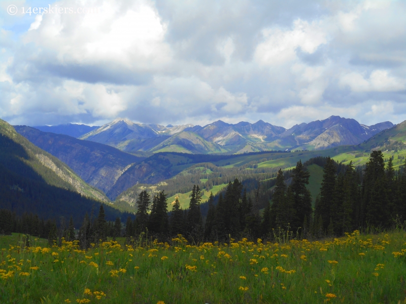 Raggeds as seen from Schofield Traill on Schofield Pass Loop near Crested Butte.