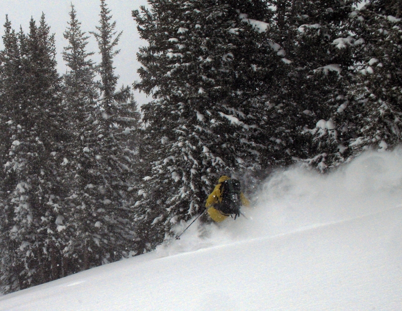 Backcountry Skiing on Schuykill Ridge near Crested Butte, CO.