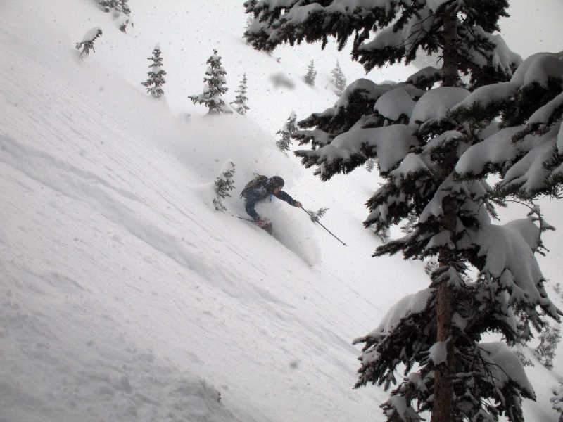 Backcountry Skiing on Schuykill Ridge near Crested Butte, CO.