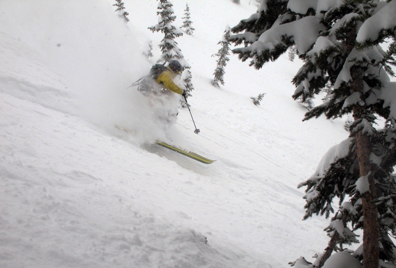 Backcountry Skiing on Schuykill Ridge near Crested Butte, CO.