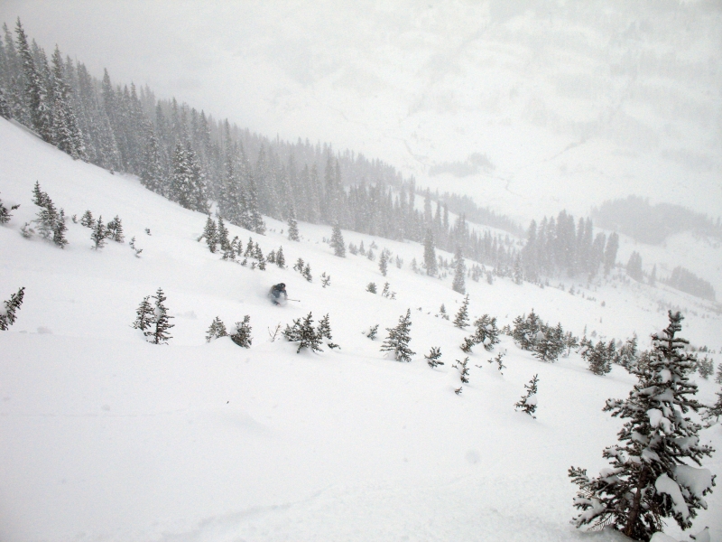 Backcountry Skiing on Schuykill Ridge near Crested Butte, CO.