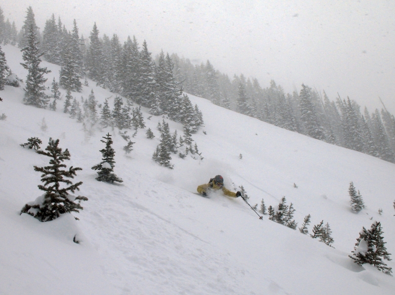 Backcountry Skiing on Schuykill Ridge near Crested Butte, CO.