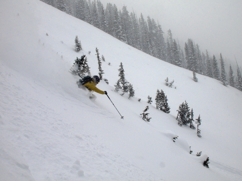 Backcountry Skiing on Schuykill Ridge near Crested Butte, CO.